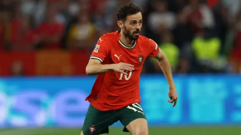 Bernardo Silva elogiou Portugal e criticou o árbitro. Foto: Alexander Hassenstein/Getty Images