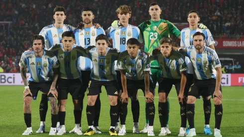 O 11 inicial da Argentina para o jogo contra o Chile. Foto: Getty