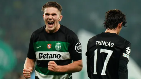 Viktor Gyokeres e Francisco Trincão completam, com Pavlidis, o onze da Liga Portugal. Foto: Gualter Fatia/Getty Images