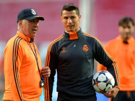 Carlo Ancelotti tece palavras elogiosas a Cristiano Ronaldo: "Poderia jogar em..."
