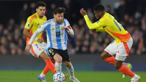 O Argentina x Colômbia voltou a ser intenso e bastante disputado entre as duas equipas. Foto: Getty