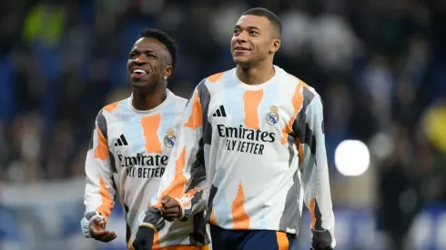 Vini Jr e Mbappé estarão no Mundial de Clubes pelo Real Madrid. Foto: Getty Images