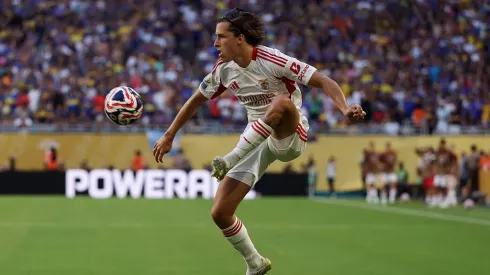 Álvaro Carreras, lateral-esquerdo do Benfica. Foto: Getty Images