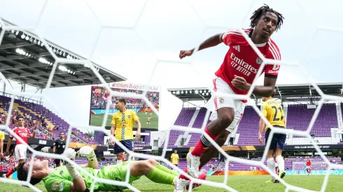 Leandro Barreiro fez dois golos em dois minutos, no Benfica x Auckland City. Foto: Getty