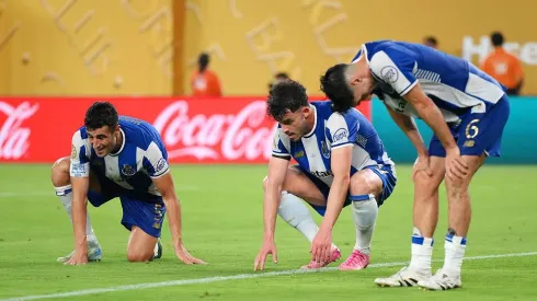 Jogadores do FC Porto lamentam a eliminação no Mundial de Clubes. Foto: Getty Images