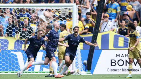 Christian Gray fez história e marcou pelo Auckland City ao Boca Juniors. Foto: Alex Grimm/Getty Images