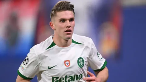Viktor Gyokeres em ação pelo Sporting na última Champions League. Foto: Getty Images