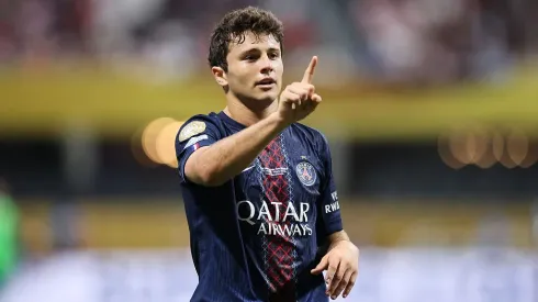 João Neves bisou em PSG x Inter Miami no Mundial de Clubes. Foto: Getty Images