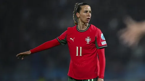 Tatiana Pinto em campo pela seleção feminina de Portugal. Foto: Getty
