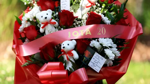 Liverpool presta homengagem a Diogo Jota. Foto: Getty Images