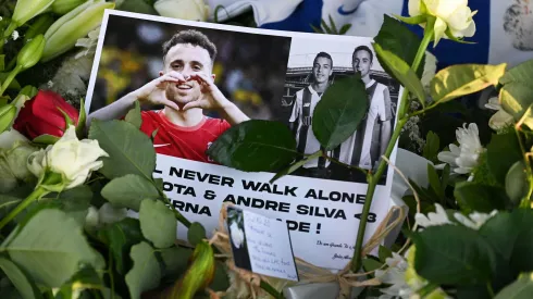 Diogo Jota, ex-jogador do Liverpool e André Silva, ex-jogador do Penafiel, faleceram num trágico acidente de automóvel. Foto: Getty