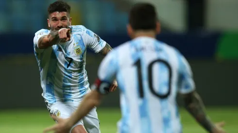 De Paul deve jogar com Messi no Inter Miami. Foto: Alexandre Schneider/Getty Images