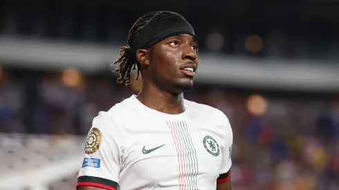 Noni Madueke ao serviço do Chelsea no Mundial de Clubes. Foto: Francois Nel/Getty Images