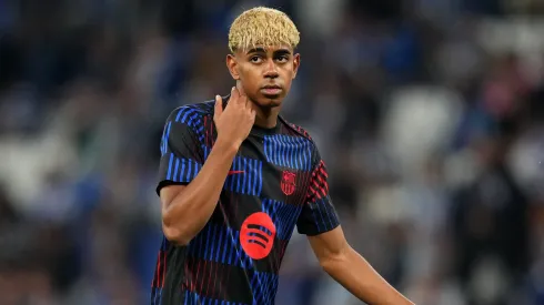 Lamine Yamal, jovem craque do Barcelona, tem estado no centro de uma polémica ligada à sua mais recente festa de aniversário. Foto: Getty