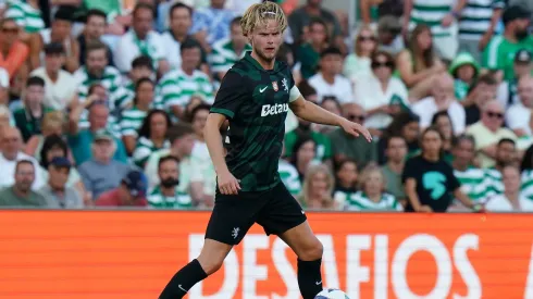 Morten Hjulmand em ação pelo Sporting. Foto: Getty Images