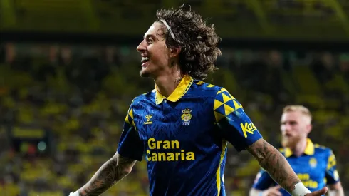 Fábio Silva esteve emprestado ao Las Palmas, mas pode rumar à Roma. Foto: Las Palmas. Foto: Aitor Alcalde/Getty Images