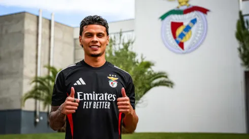 A presença do reforço Richard Ríos será um dos aspetos em foco no Benfica x Fenerbahçe. Foto: SL Benfica