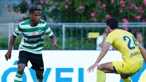 Geny Catamo, do Sporting, diz que leões estão prontos para o Benfica. Foto: Gualter Fatia/Getty Images