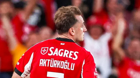 Kerem Akturkoglu marcou o primeiro golo do Benfica com o Fenerbahçe. Foto: conta oficial no X do SL Benfica