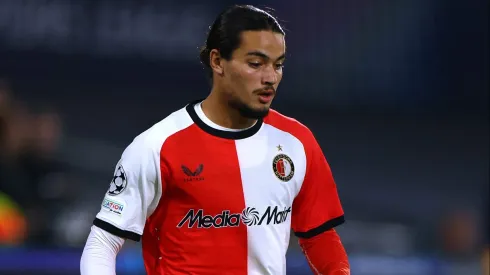 Anis Hadj-Moussa, do Feyenoord, é alvo do Benfica. Foto: Getty Images