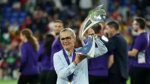 Sarina Wiegman, selecionadora de Inglaterra. Foto: Getty Images