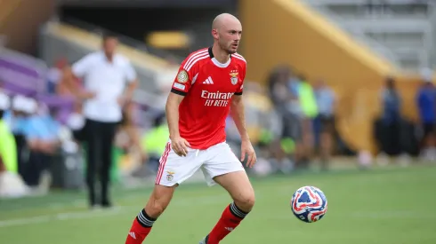 Fredrik Aursnes, médio polivalente do Benfica. Foto: Getty