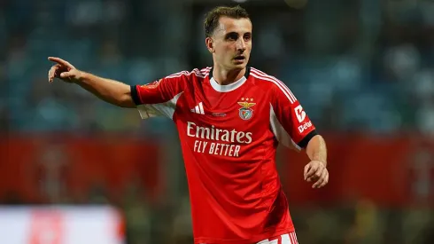 Kerem Akturkoglu pode estar de saída do Benfica. Foto: Getty Images