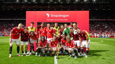 Os red devils terminam a pré-época com a conquista de um troféu, frente à Fiorentina. Foto: Manchester United