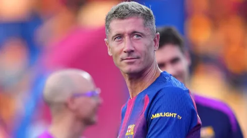 BLewandowski admite dificuldades com jovens do Barcelona. Foto: Alex Caparros/Getty Images