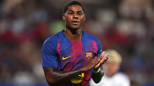 Marcus Rashford em ação pelo Barcelona. Foto: Getty Images
