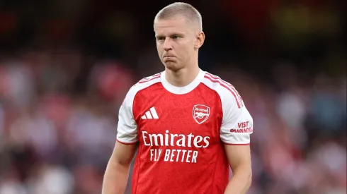 Oleksandr Zinchenko em ação pelo Arsenal. Foto: Getty Images
