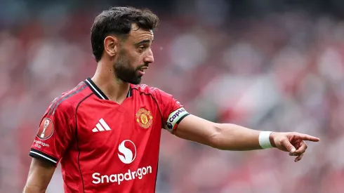 Bruno Fernandes, capitão do Manchester United. Foto: Getty Images