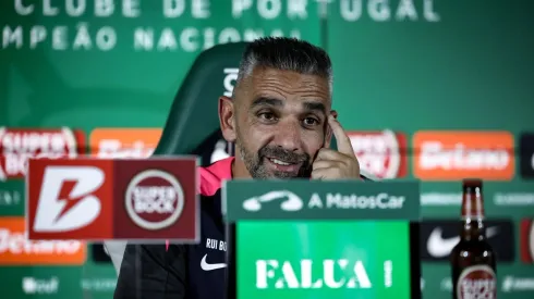 Rui Borges fez a antevisão em conferência de imprensa. Foto: Sporting CP