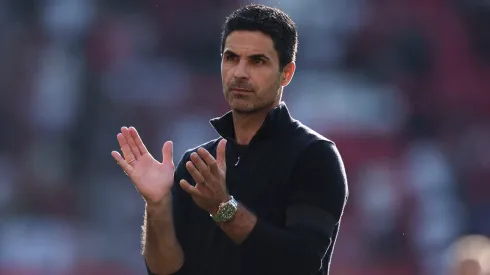 Mikel Arteta no Manchester United x Arsenal. Foto: Getty Images