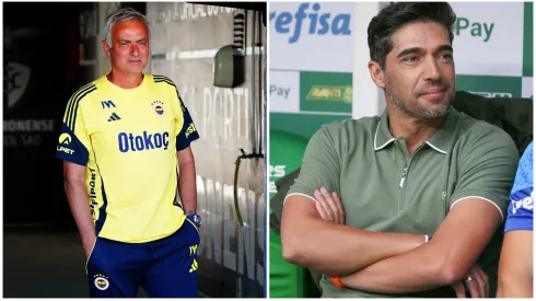 José Mourinho teceu palavras bastante positivas sobre Abel Ferreira. Fotos: Getty Images
