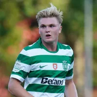 Conrad Harder, avançado dinamarquês do Sporting, a caminho do Rennes, de França, e não para o Milan