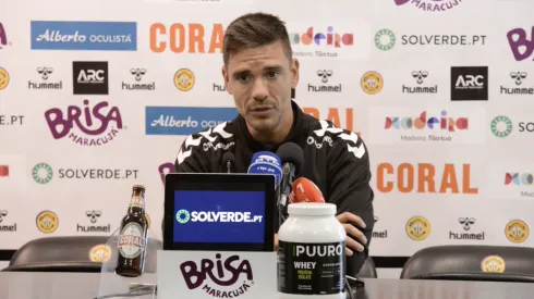 Tiago Margarido fez a antevisão do jogo contra o Sporting. Foto: CD Nacional