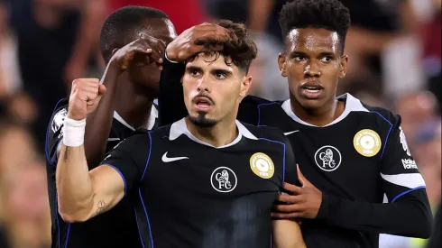 O internacional português Pedro Neto marcou na goleada do Chelsea em casa do West Ham. Foto: Getty