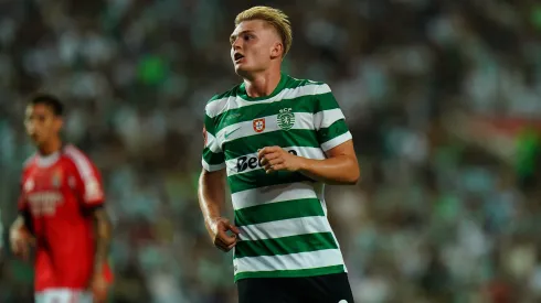 Conrad Harder de saída do Sporting. Foto: Getty Images