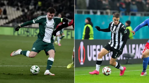 Ioannidis e Konstantelias estão na mira do Sporting. Fotos: Getty Images