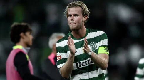 Morten Hjulmand no Sporting x FC Porto. Foto: SCP
