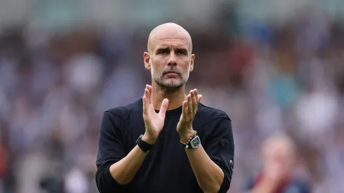 Pep Guardiola, treinador do Manchester City. Foto: Getty Images