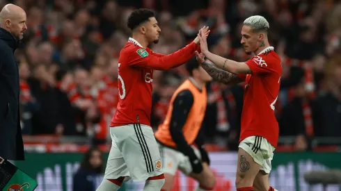 Sancho e Antony deixam o Manchester United. Foto: Eddie Keogh/Getty Images