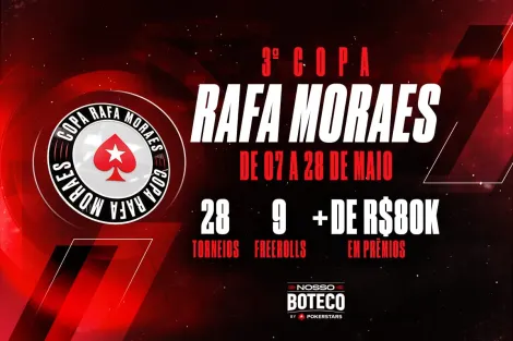 Copa Rafa Moraes começa domingo e levará jogador para o BSOP Brasília