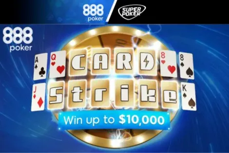 Ganhe até US$ 10.000 com o Card Strike, novo recurso do 888poker