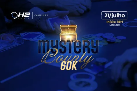 Mystery Bounty retorna ao H2 Club Campinas com R$ 60 mil garantidos; confira