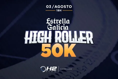 High Roller volta ao H2 Club Campinas com R$ 50 mil garantidos e novo patrocinador