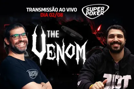 SuperPoker transmite FT do The Venom ao vivo e com cartas reveladas nesta quarta