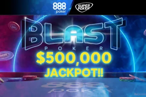 BLAST aciona jackpot máximo e distribui US$ 500 mil no 888poker; confira