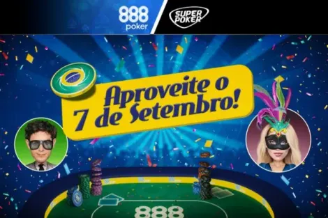 888poker comemora 7 de setembro com freeroll de US$ 500 garantidos; saiba mais